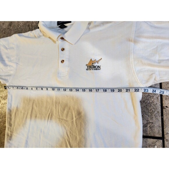 Cumberland Bay Tiburon Entertainment Vintage Electronic Arts Mens Polo Large EA - Picture 3 of 10